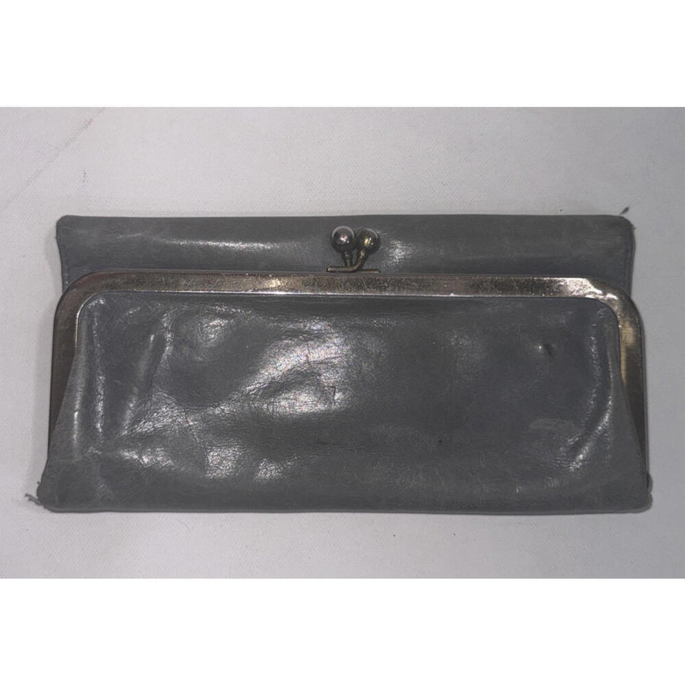 Vintage Y2K Hobo Embossed Leather Teal Carry All Clutch Equestrian Rachel Wallet